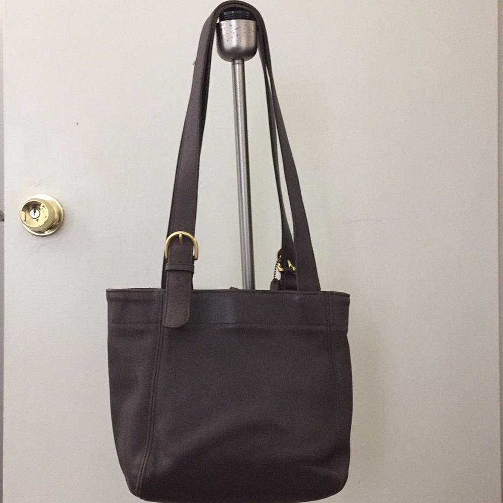 Authentic vintage leather coach bag.